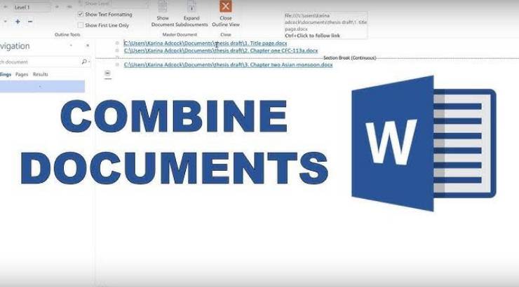 How to Merge Documents in Microsoft Word
